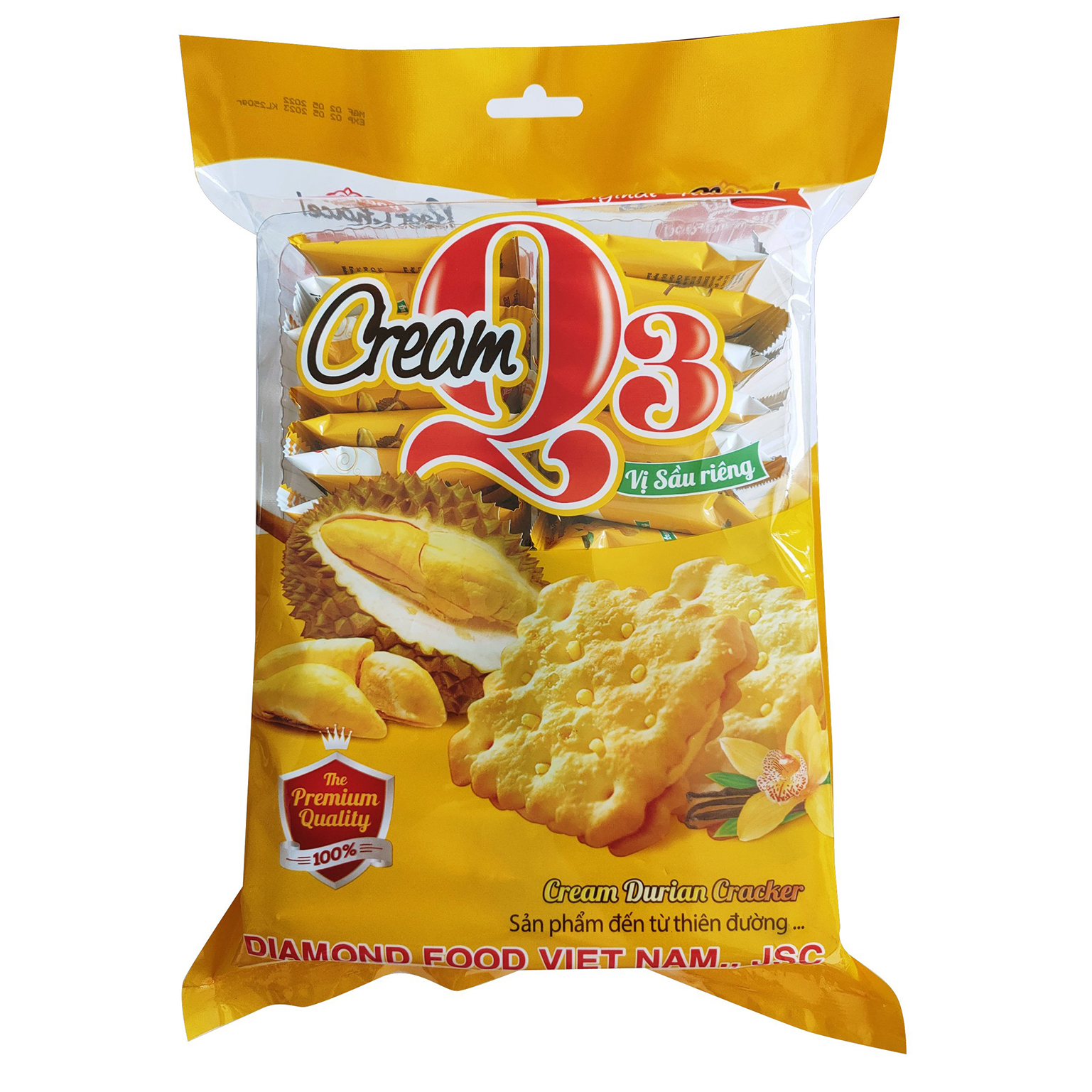 Bánh Kẹp Kem Sầu Riêng 250g - Diamond Food
